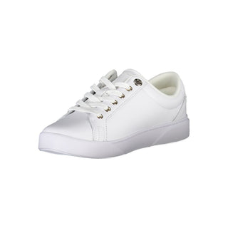 White Polyester Sneaker