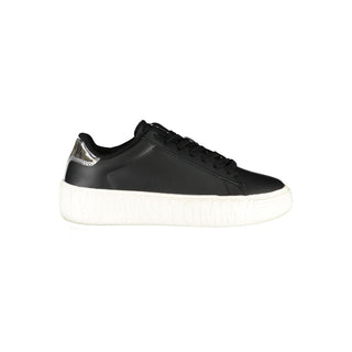 Black Polyester Sneaker