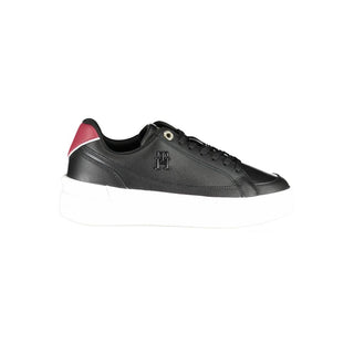 Black Polyester Sneaker