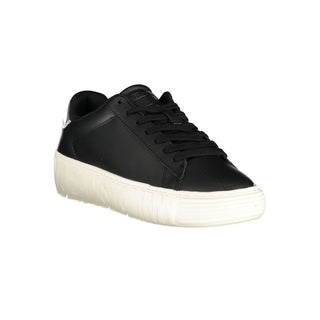 Black Polyester Sneaker