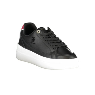 Black Polyester Sneaker