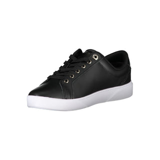 Black Polyester Sneaker