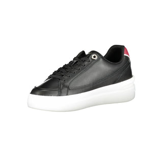 Black Polyester Sneaker