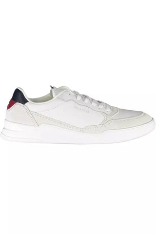 Eco-conscious White Sneakers With Logo Accent