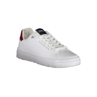 White Polyester Sneaker