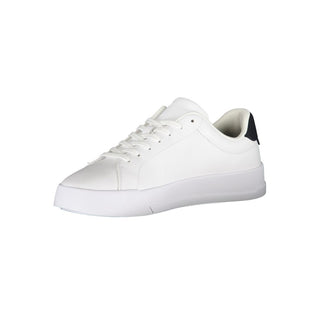 White Polyester Sneaker