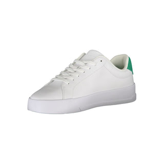 White Polyester Sneaker