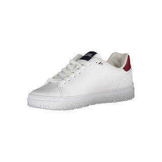 White Polyester Sneaker