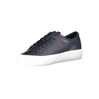 Blue Polyester Sneaker