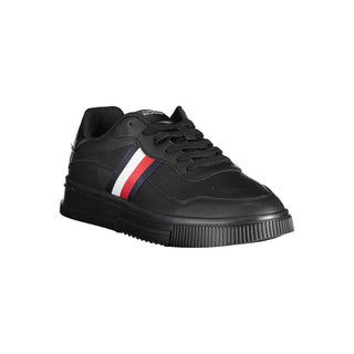 Black Polyester Sneaker