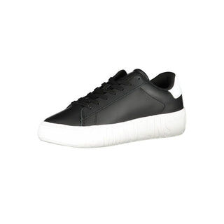 Black Polyester Sneaker