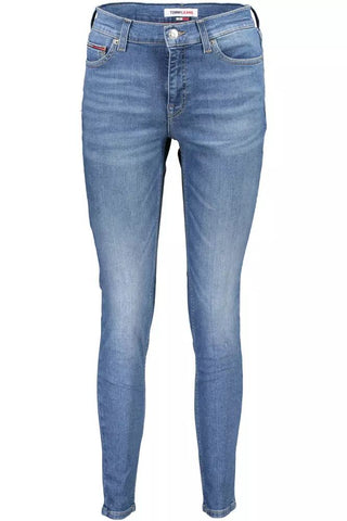 Light Blue Cotton Women's Skinny Jean