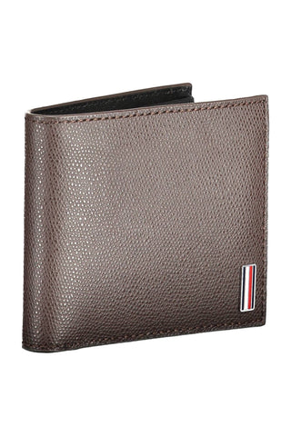 Elegant Brown Leather Dual Compartment Wallet