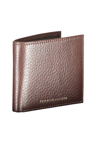 Elegant Brown Leather Bi-fold Wallet