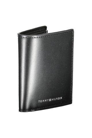 Sleek Black Leather Wallet With Coin Purse