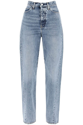 Toteme Earrings twisted seam straight jeans