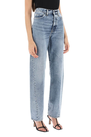 Toteme Earrings twisted seam straight jeans