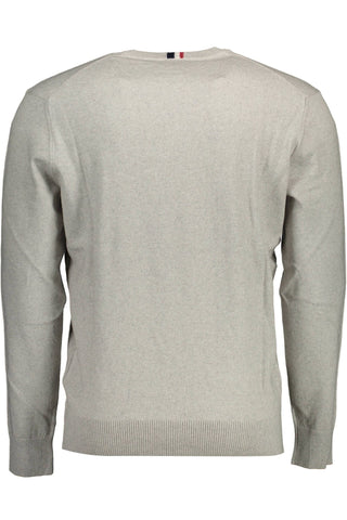 U.s. Polo Assn. Clothing Elegant Gray Cotton-Cashmere Men's Sweater