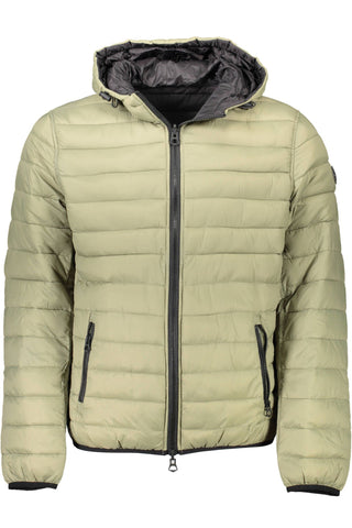 Reversible Hooded Jacket In Lush Green