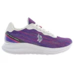 Purple Polyester Women Sneaker