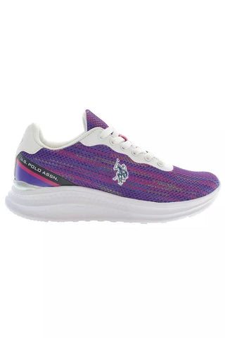 Purple Polyester Women Sneaker