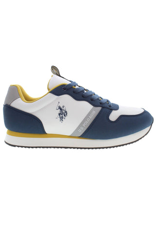 Blue Polyester Men Sneaker