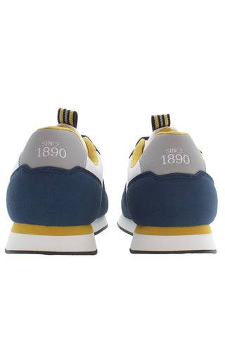 Blue Polyester Men Sneaker