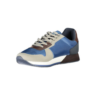 Blue Polyester Sneaker