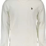 Classic White Round Neck Sweatshirt