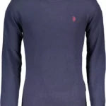 Classic Blue Wool-blend Slim Sweater