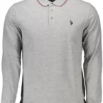 Elegant Long-sleeve Polo With Contrast Details