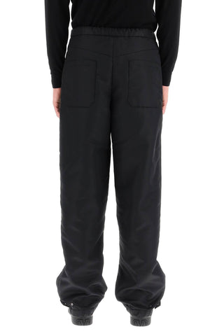 Valentino Clothing Black / 46 nylon cargo pants with roman stud detail