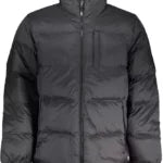 Sleek Black Long-sleeved Casual Jacket